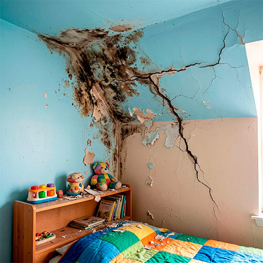 averias en el hogar habitaion infantil