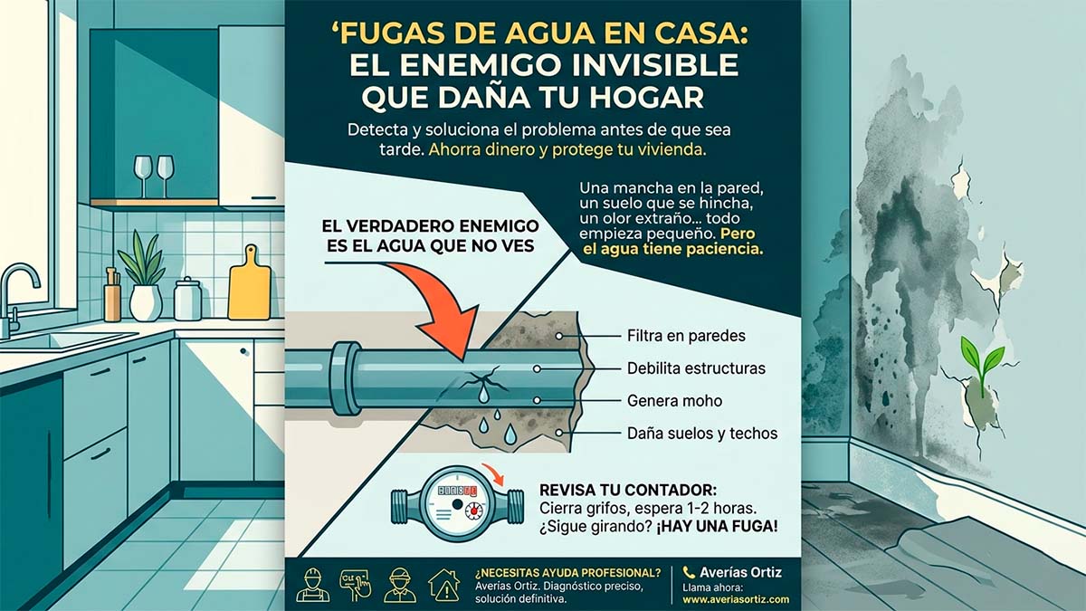 fugas de agua en casa